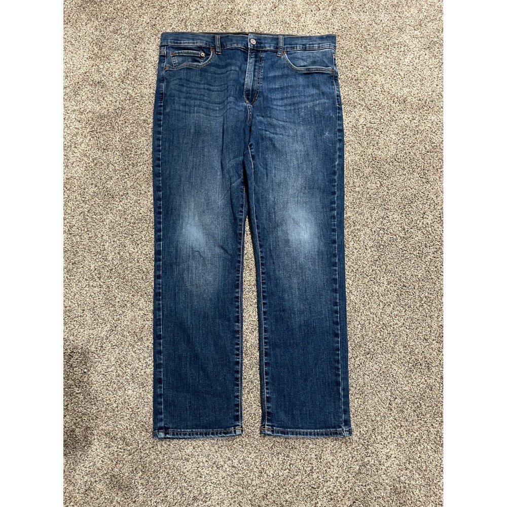 Lucky Brand 410 Athletic Straight Jeans Mens 36x30 Medium Wash Denim